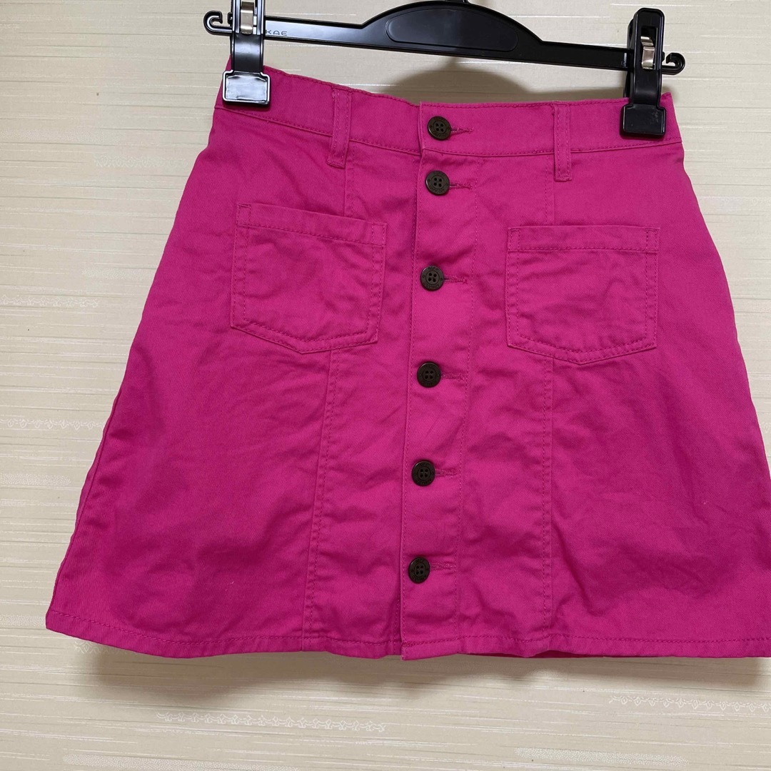 repipi armario(レピピアルマリオ)のレピピアルマリオ　ミニスカート　ピンク　Sサイズ キッズ/ベビー/マタニティのキッズ服女の子用(90cm~)(スカート)の商品写真