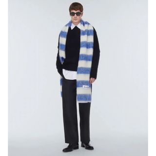 アクネストゥディオズ(Acne Studios)の【全新】Acne Studios ウールブレンド ストライプスカーフ  マフラー(マフラー)