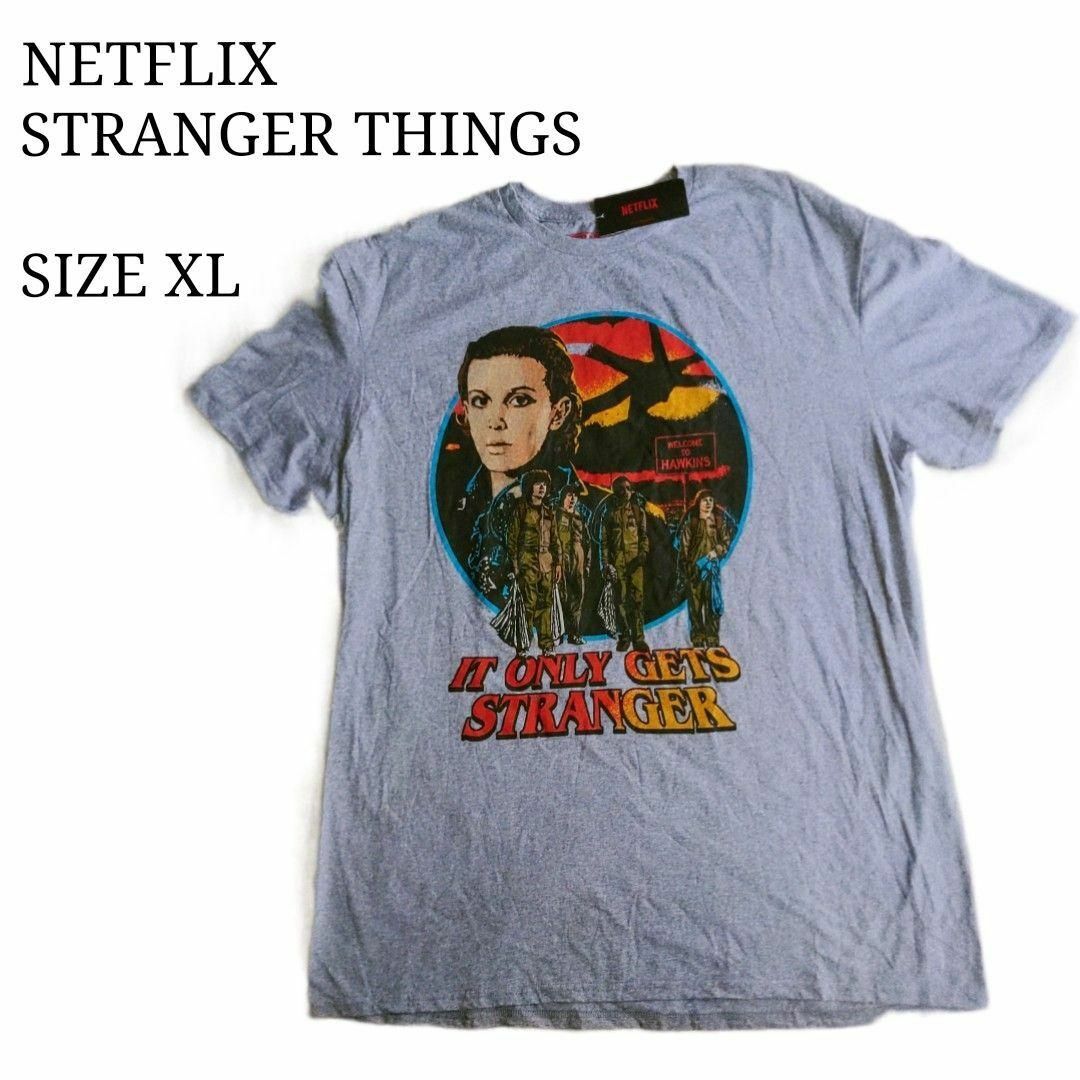 ⭐新品・タグ付き⭐NETFLIX ストレンジャーシングス　XL　グレー　半袖