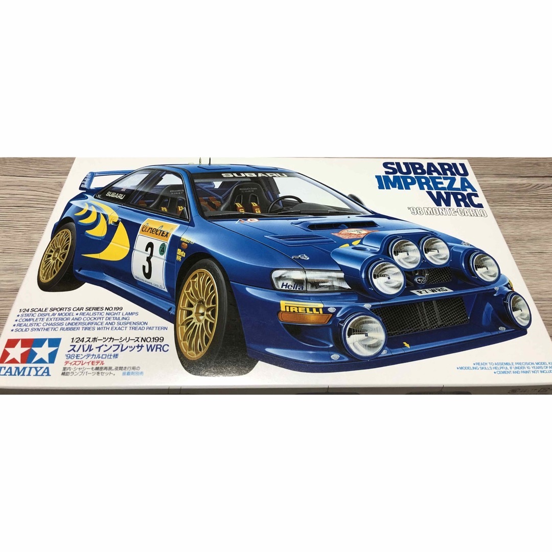 AOSHIMA タミヤ スバル インプレッサ WRC モンテカルロ 1/24 プラモデルの通販 by るみお タミヤ 24スポーツカーシリーズ スバル インプレッサ WRC98 モンテカルロ仕様 プラモデル