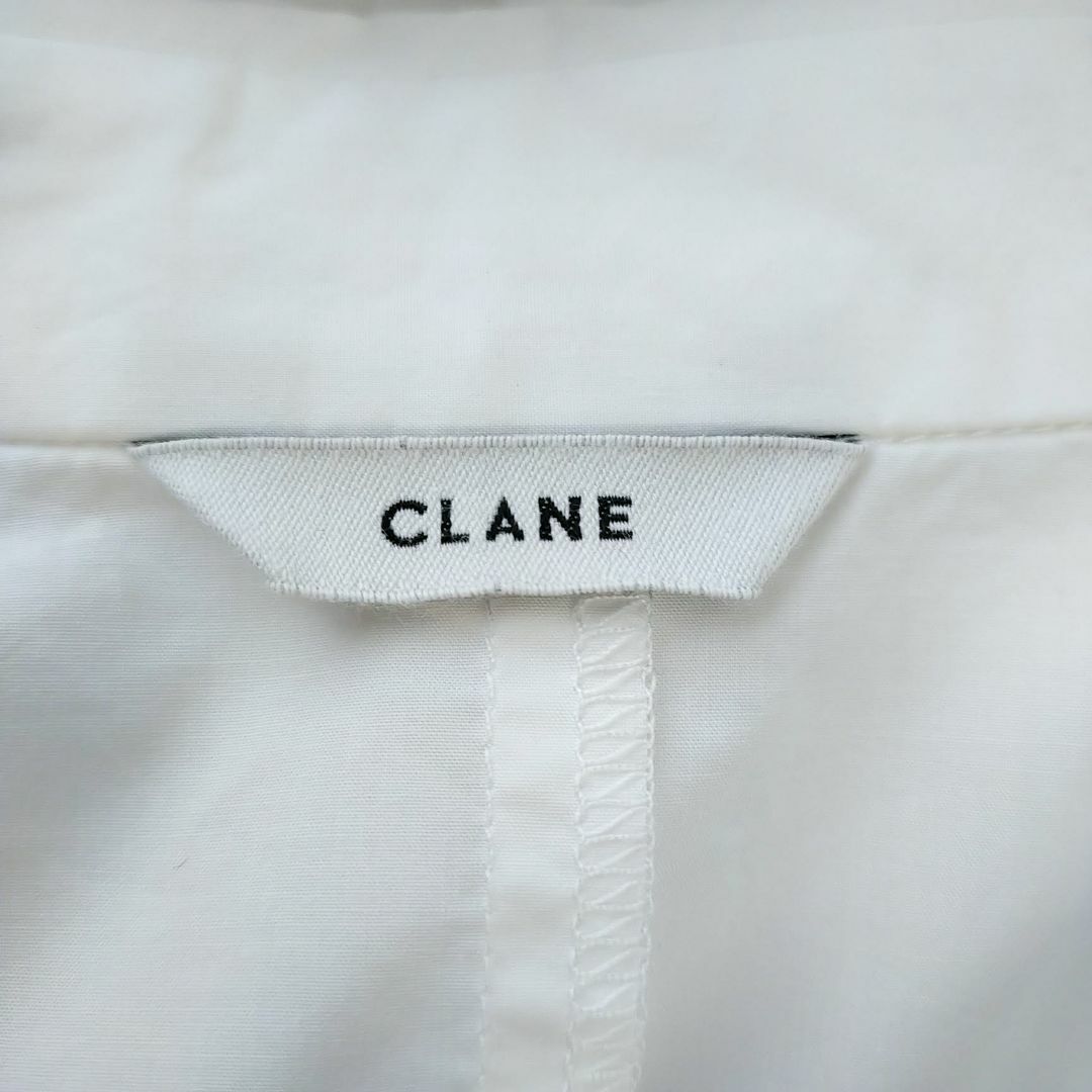 CLANE(クラネ)のクラネ CLANE 長袖 シャツ 白 M オフショルダー 2WAY ショール レディースのトップス(シャツ/ブラウス(長袖/七分))の商品写真