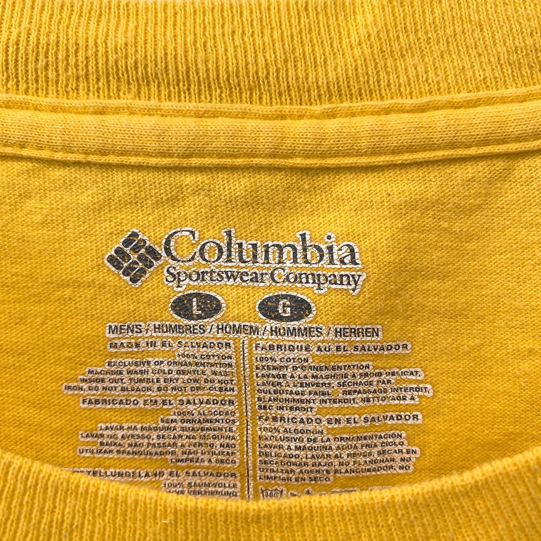 Columbia(コロンビア)のコロンビア　半袖Tシャツ　ビッグプリント　魚　フィッシュ　黄色　男女兼用　L メンズのトップス(Tシャツ/カットソー(半袖/袖なし))の商品写真