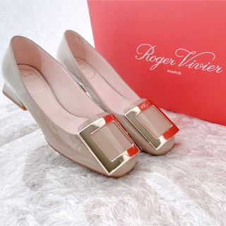 ロジェヴィヴィエ(ROGER VIVIER)のROGER VIVIER ロジェヴィヴィエ　フラットシューズ　パンプス　極美品(ハイヒール/パンプス)