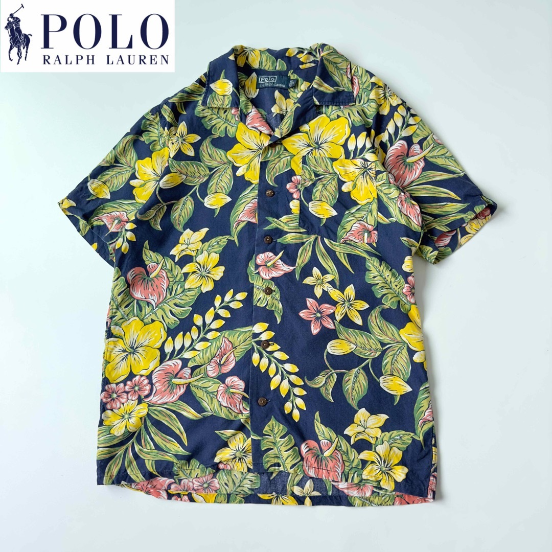 POLO RALPH LAUREN - 90s ビンテージ ラルフローレン 花柄レーヨン
