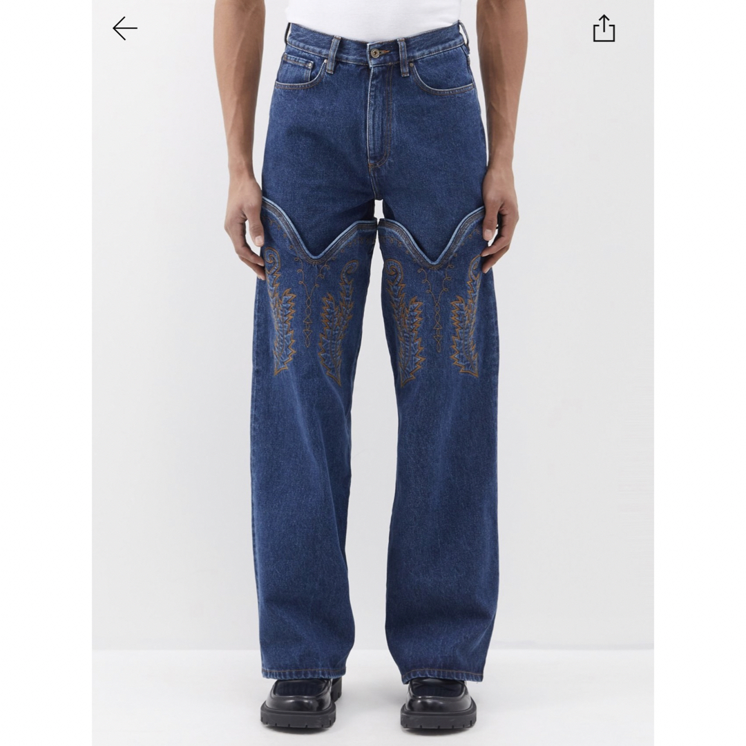 全新y/project COWBOY CUFF JEANS カウボーイ デニム