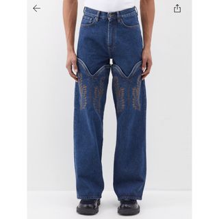 全新y/project COWBOY CUFF JEANS カウボーイ デニム(デニム/ジーンズ)