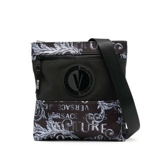 VERSACE JEANS COUTURE ショルダーバッグ グレー ブラック(ショルダーバッグ)