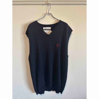 ティー(TTT_MSW)のDAIRIKU/Oversized Lame Knit Vest 23SS(ベスト)