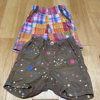 ブランシェス(Branshes)のベビー　ショートパンツ　サイズ80  2枚セット(パンツ)