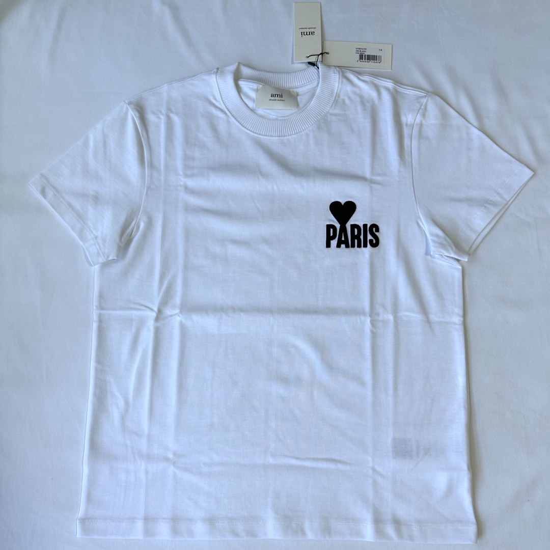 新品 アミAmi Paris PARIS AMI DE COEUR Tシャツ S-