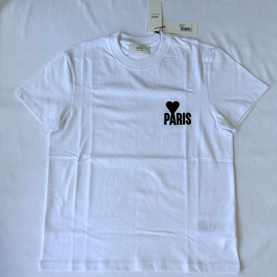 新品 アミAmi Paris PARIS AMI DE COEUR Tシャツ S