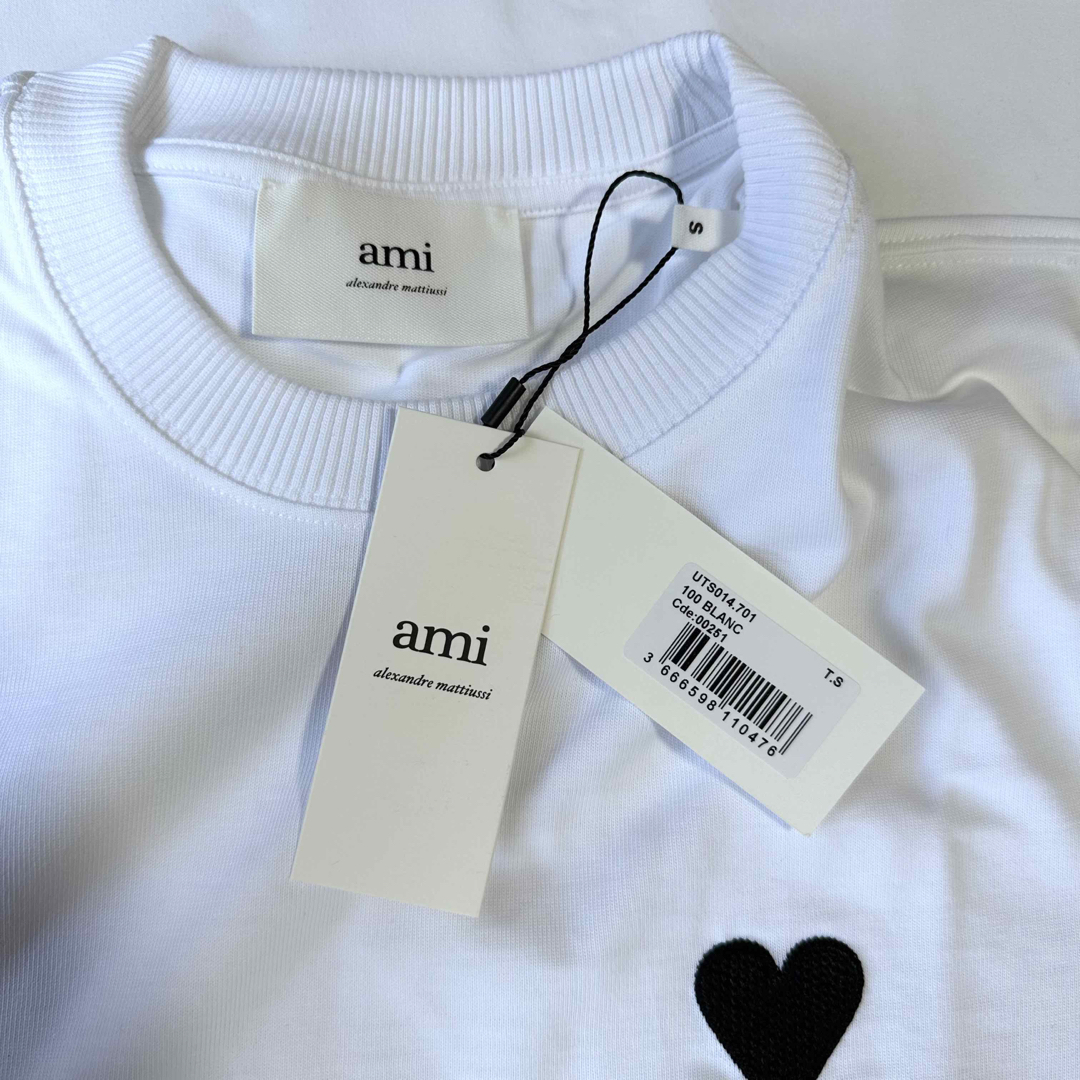 メンズ新品 アミAmi Paris PARIS AMI DE COEUR Tシャツ S