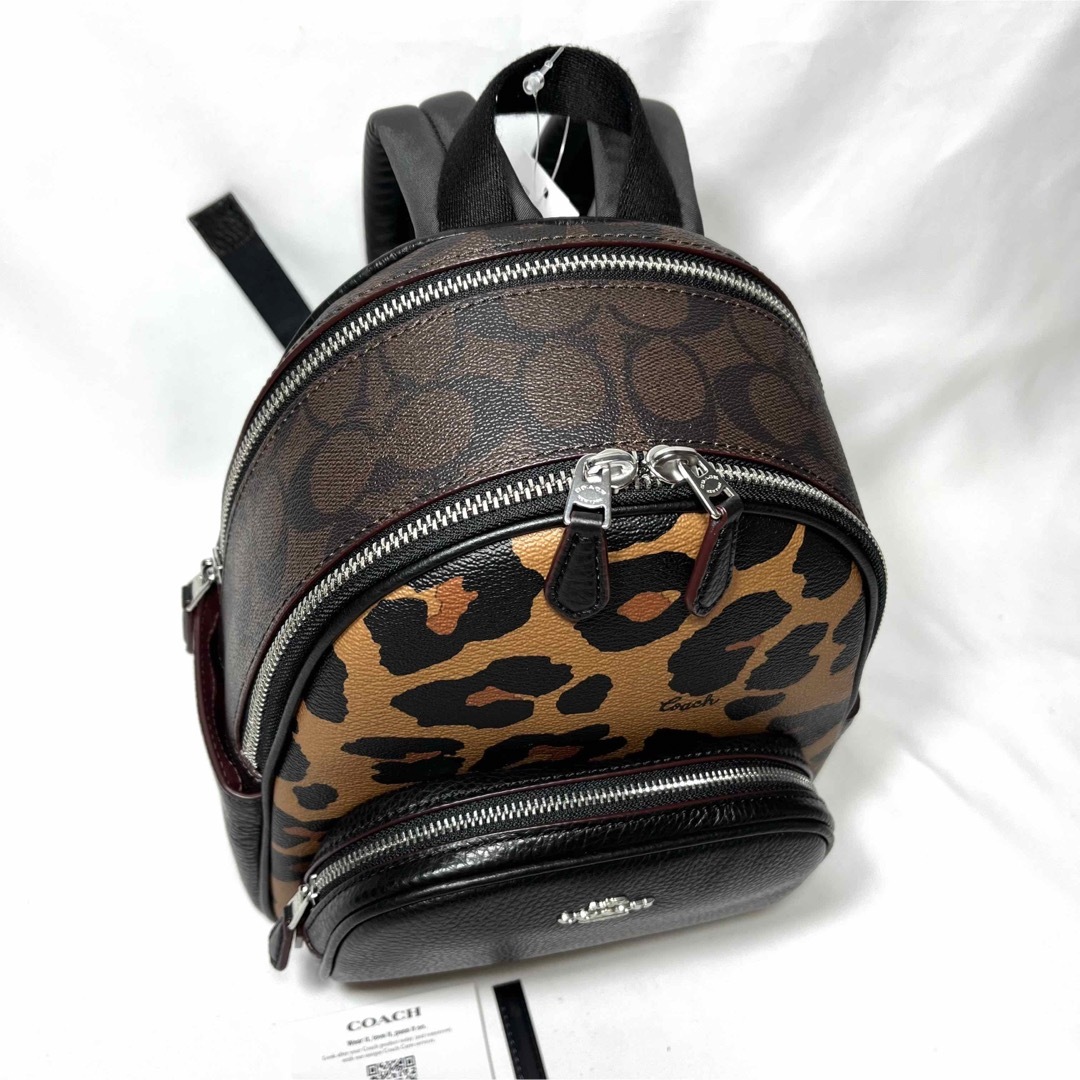 COACH - 【新品】COACH コーチ ミニ リュック バックパック レオパード