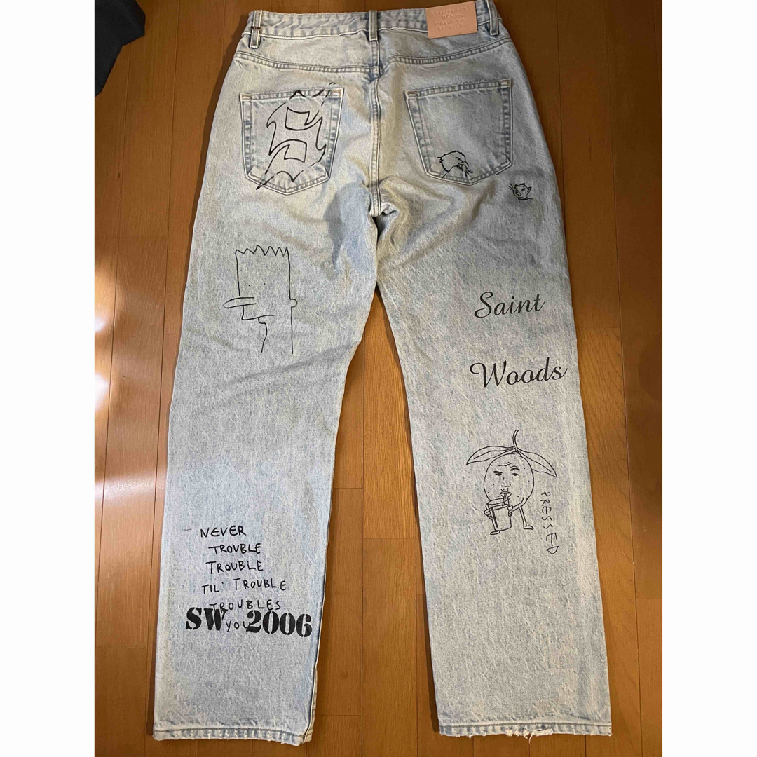 1LDK SELECT(ワンエルディーケーセレクト)のSAINT WOODS マーカー デニム levi's lee 1ldk メンズのパンツ(デニム/ジーンズ)の商品写真