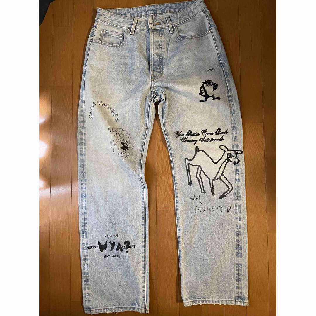 1LDK SELECT(ワンエルディーケーセレクト)のSAINT WOODS マーカー デニム levi's lee 1ldk メンズのパンツ(デニム/ジーンズ)の商品写真