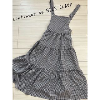 ナイスクラップ(NICE CLAUP)のcontinuer de NICE CLAUP⭐︎ギンガムチェックワンピ(ロングワンピース/マキシワンピース)