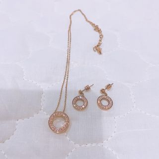 Folli Follie - フォリフォリ Folli Follie ネックレス ピアス ピンク ...