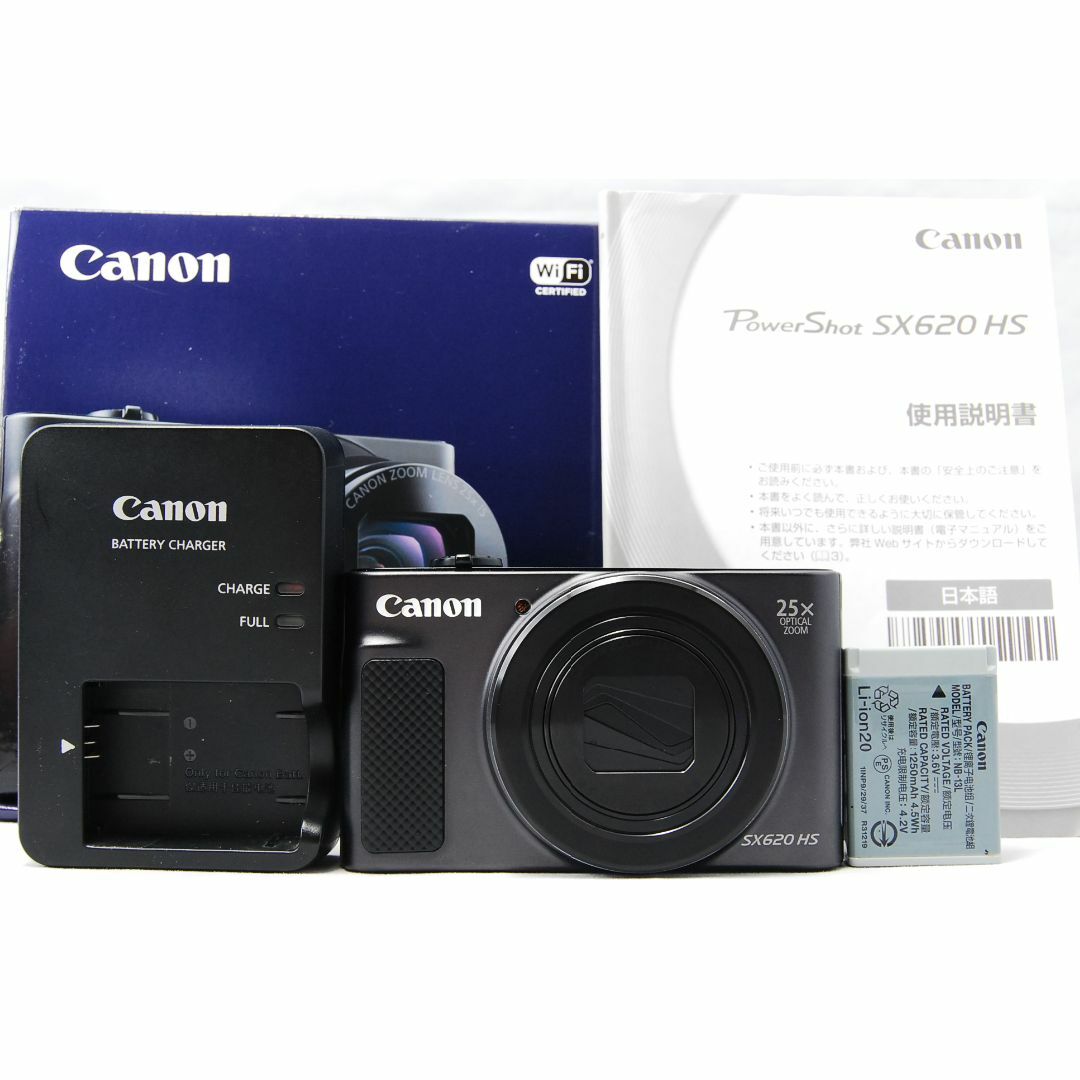Canon(キヤノン)のCanon PowerShot SX620 HS ブラック 光学25倍ズーム スマホ/家電/カメラのカメラ(コンパクトデジタルカメラ)の商品写真