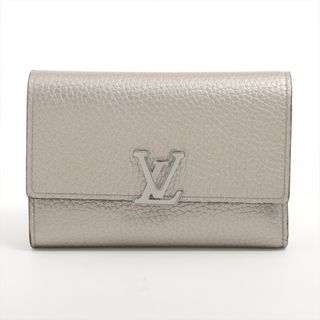 ルイヴィトン(LOUIS VUITTON)のヴィトン ポルトフォイユカプシーヌコンパクト   シルバー メンズ コンパ(長財布)