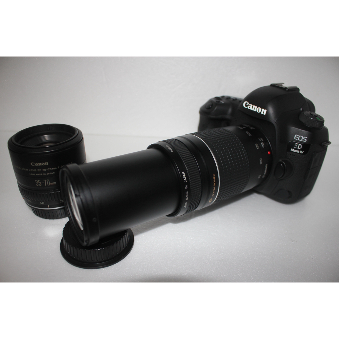 Canon(キヤノン)のWi-Fi＆動画対応 canon EOS 5D Mark IVダブルレンズセット スマホ/家電/カメラのカメラ(デジタル一眼)の商品写真