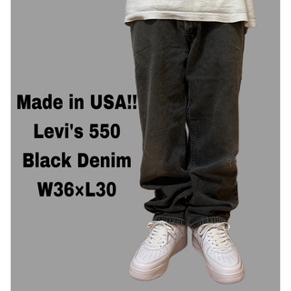 リーバイス(Levi's)のLevi's リーバイス 550 ジーンズ デニムパンツ ブラック 黒 W36(デニム/ジーンズ)