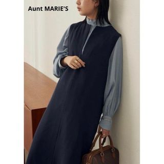 アントマリーズ(Aunt Marie's)のアントマリーズ　大人キレイ♪スリット ジャンパースカート(ロングワンピース/マキシワンピース)