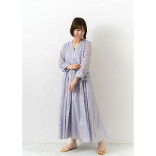 新品未使用♡ヌキテパ　ストライプマキシワンピース　ライムイエロー