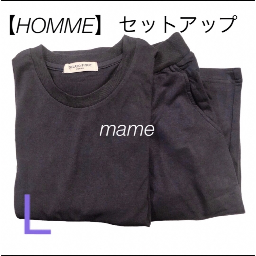 定価以下!!未使用✨️HOMME Тシャツ＆ハーフパンツ☆Lサイズ