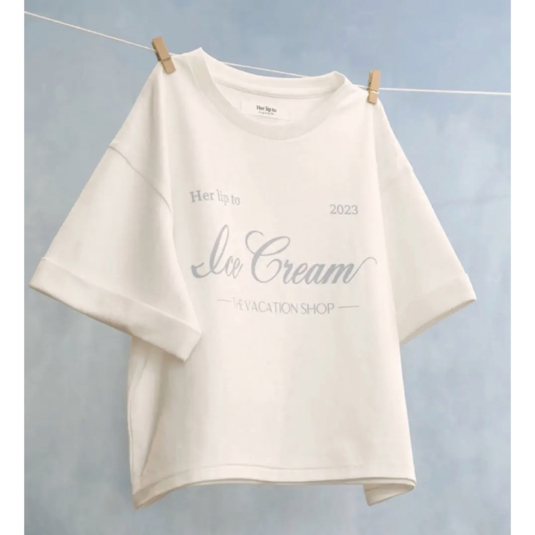 新品未使用タグ付き HLT Ice Cream Tee Herlipto