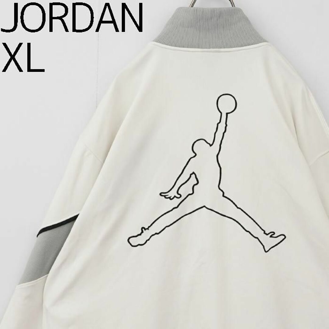【新品未使用】XL JORDAN ジョーダン　ナイロンジャケット　刺繍　ベージュ