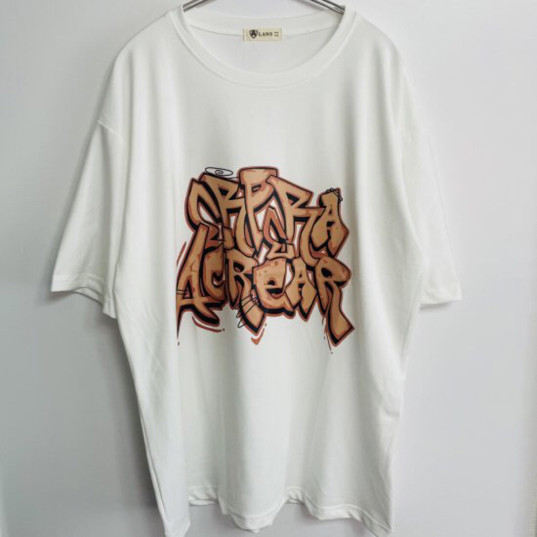 メンズ ストリート オーバーサイズ サイズ Tシャツ ホワイト メンズのトップス(Tシャツ/カットソー(半袖/袖なし))の商品写真
