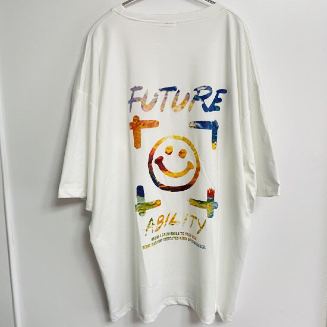 メンズ ニコちゃん ビッグサイズ Tシャツ ホワイト メンズのトップス(Tシャツ/カットソー(半袖/袖なし))の商品写真