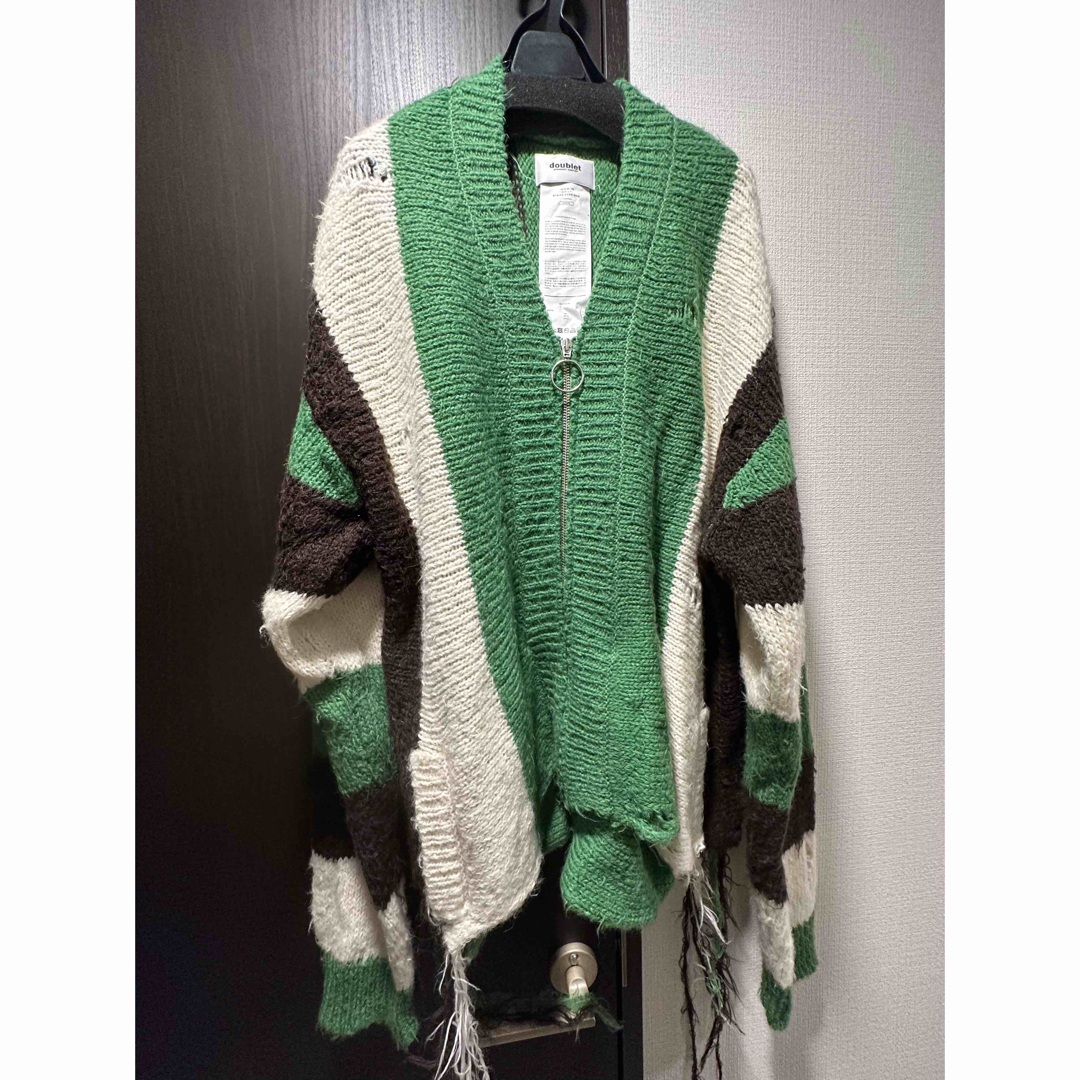 doublet - doublet 21aw ZIP UP STRIPE CARDIGANの通販 by ぴーなっつ
