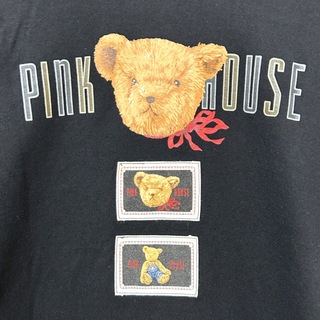 PINK HOUSE - ピンクハウス M フード付きパーカー クマ ワッペン ...
