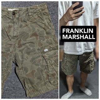 FRANKLIN&MARSHALL - FRANKLIN MARSHALLカモフラージュ柄ハーフパンツ