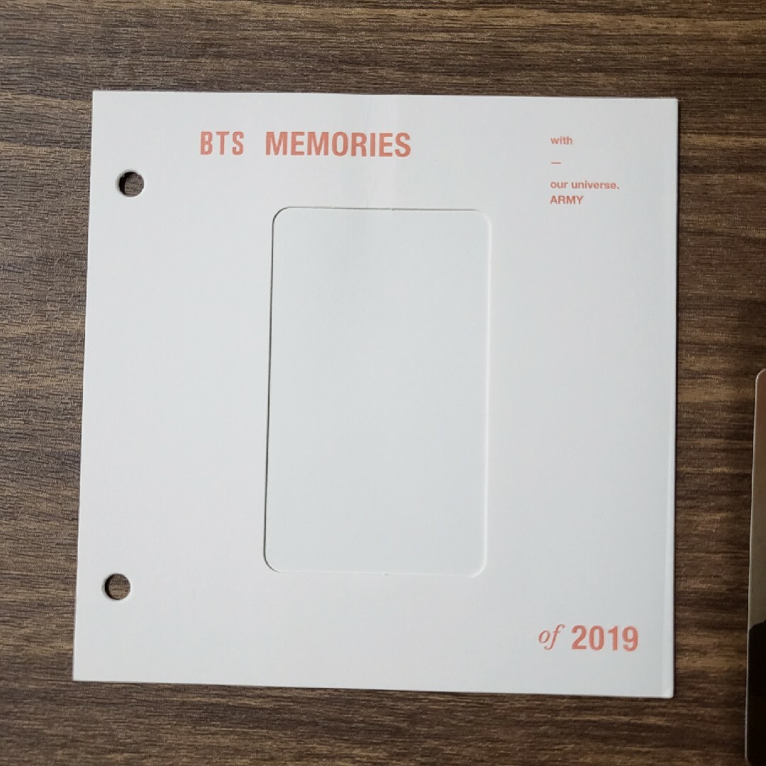 BTS memories 2019 BluRay ジョングク トレカ