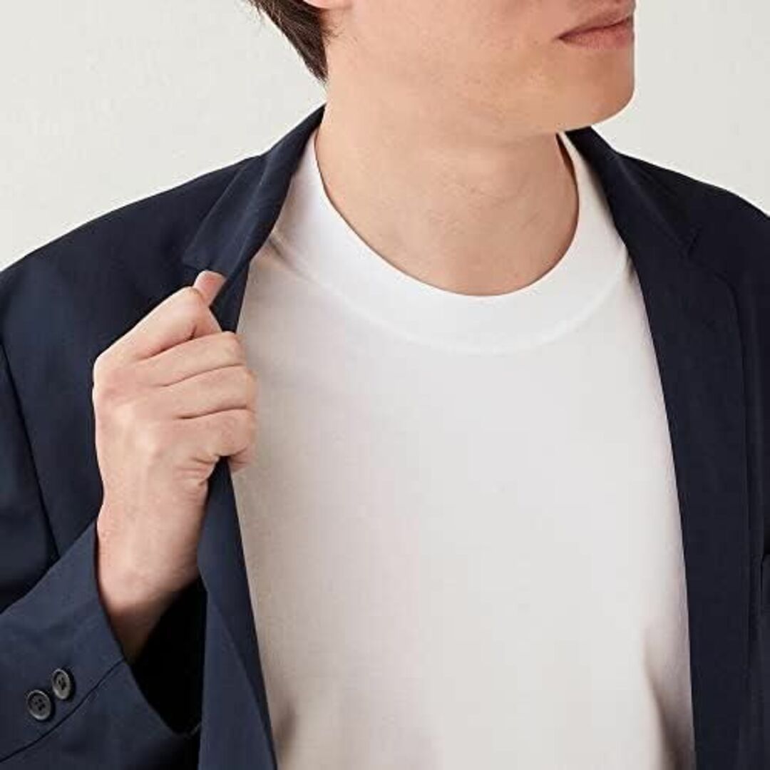 GUNZE(グンゼ)の【新品】グンゼ Tシャツ ジャケット+ 後ろ襟高め ホワイト L メンズのトップス(Tシャツ/カットソー(半袖/袖なし))の商品写真