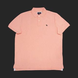 アバクロンビーアンドフィッチ(Abercrombie&Fitch)の★新品★アバクロンビー&フィッチ★アイコンポロシャツ (Peach/XXL)(ポロシャツ)