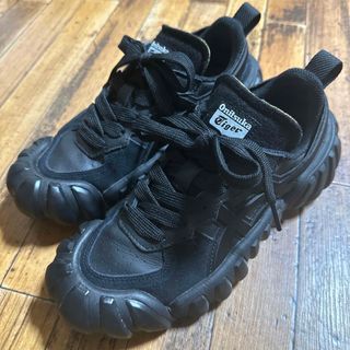 オニツカタイガー(Onitsuka Tiger)の24.5  オニツカタイガー　デンティグレ エルエス ブラック(スニーカー)