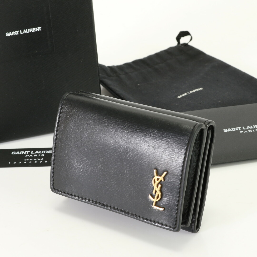 Saint Laurent サンローランパリ タイニーウォレット 三つ折り財布