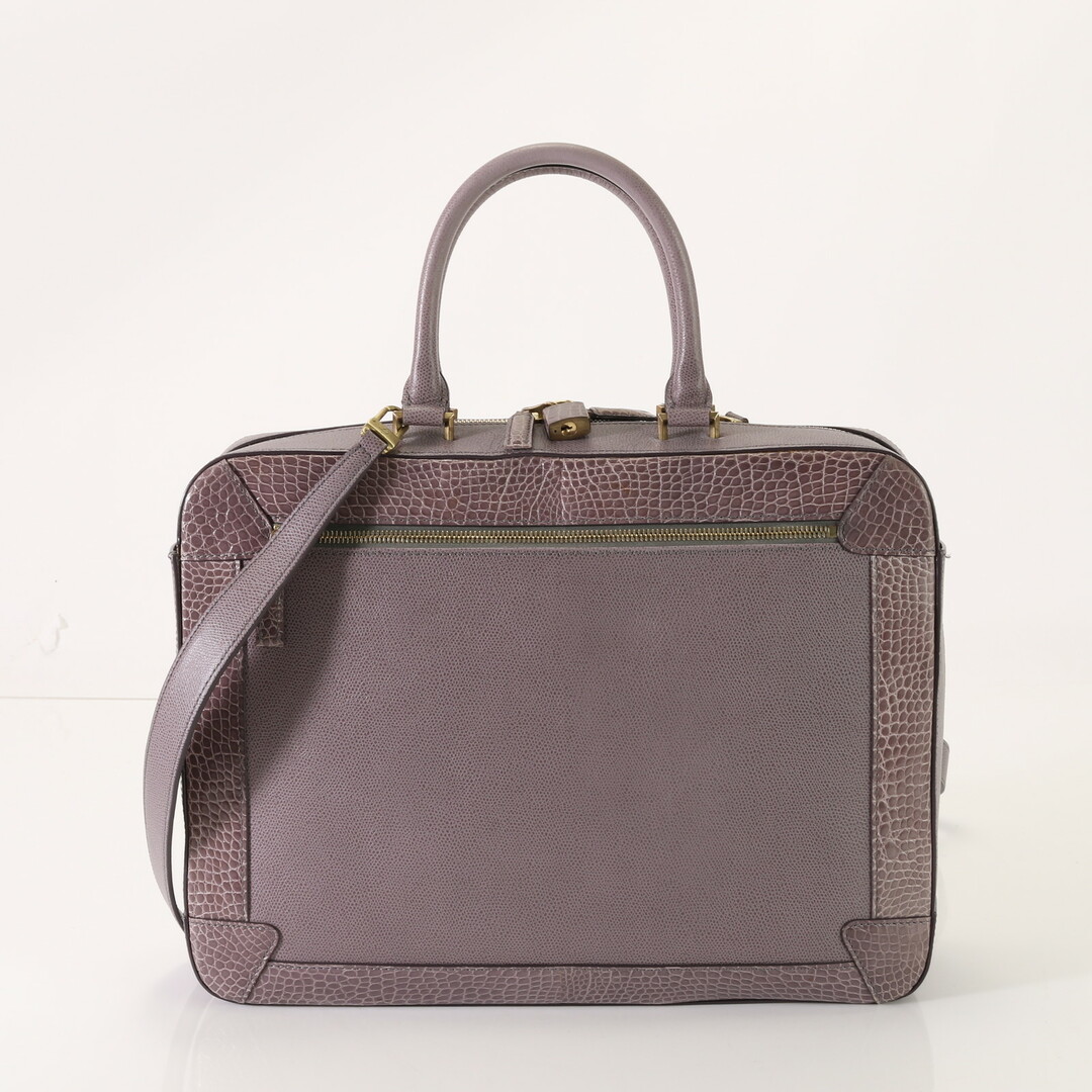 美品 カミーユ フォルネ CAMILLE FOURNET クロコダイル レザー 2WAY 書類鞄 ショルダー ビジネス トート 通勤 A4 メンズ BBB 0621-1E6