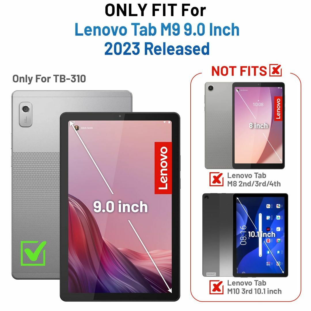 Timecity Lenovo Tab M9 ケース 2023モデル 耐衝撃 1 6