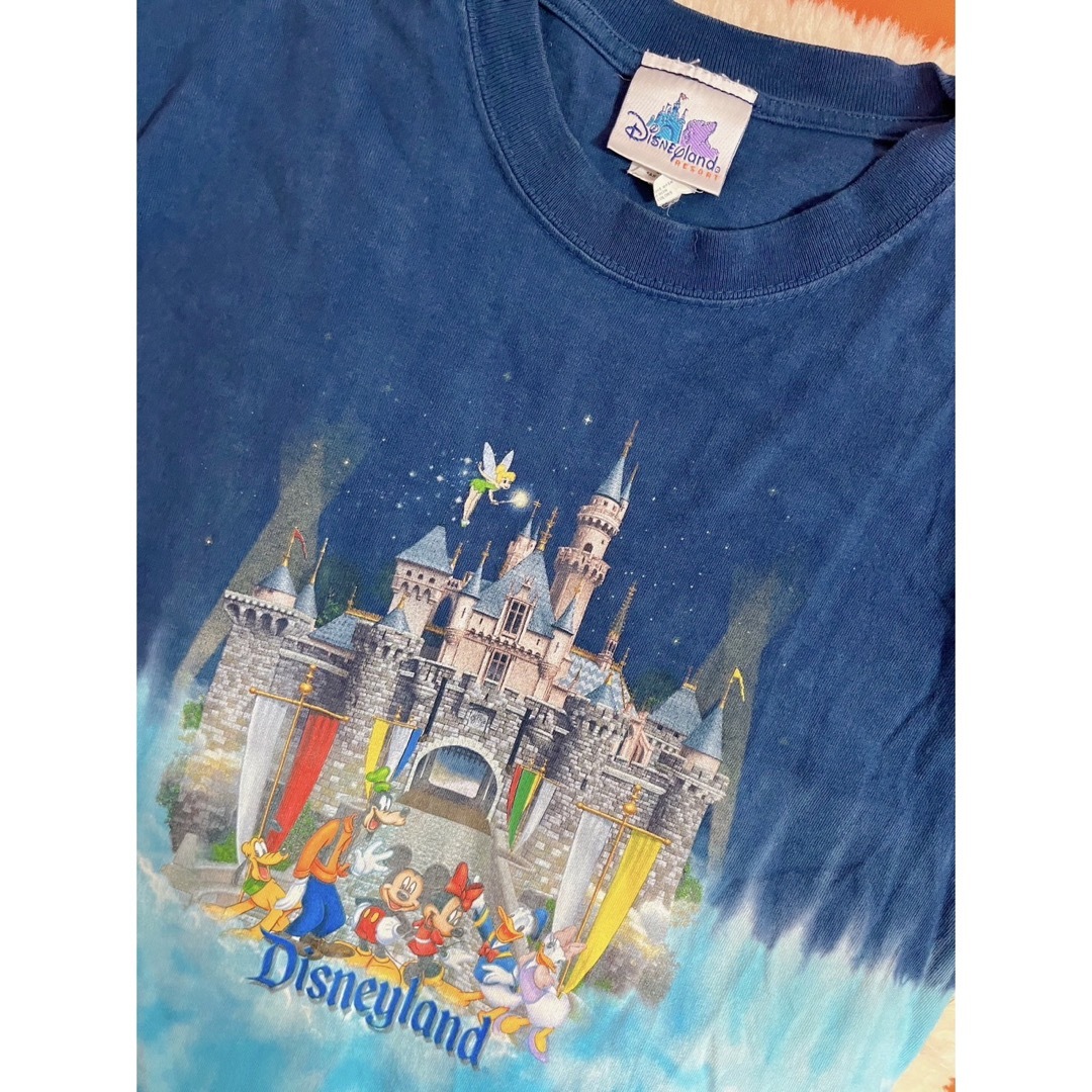 【超希少デザイン】Disney バイカラー タイダイ　シンデレラ城　Tシャツ