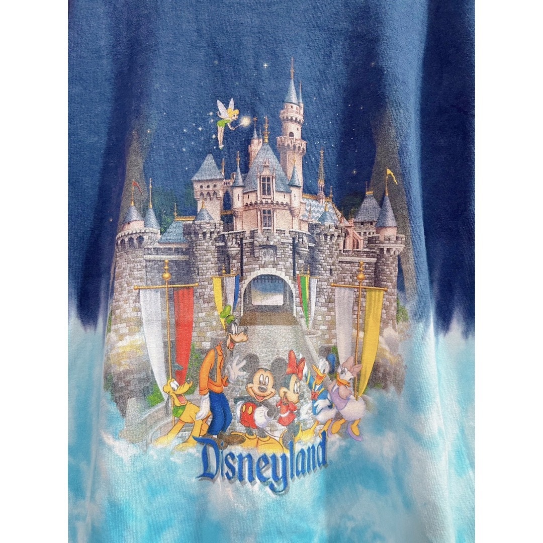 【超希少デザイン】Disney バイカラー タイダイ　シンデレラ城　Tシャツ