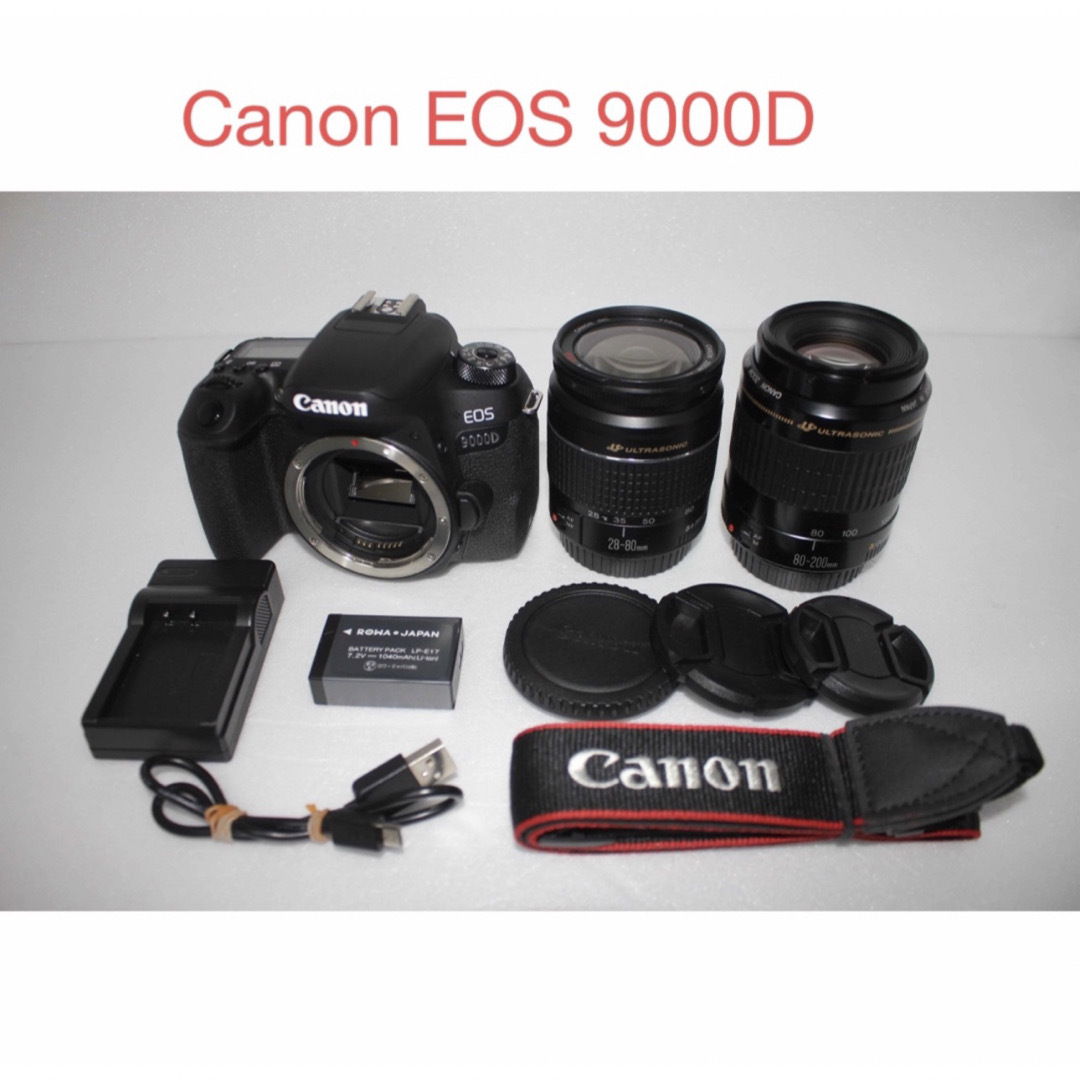 ☆人気☆キャノン Canon EOS 9000D 標準＆望遠ダブルレンズセット