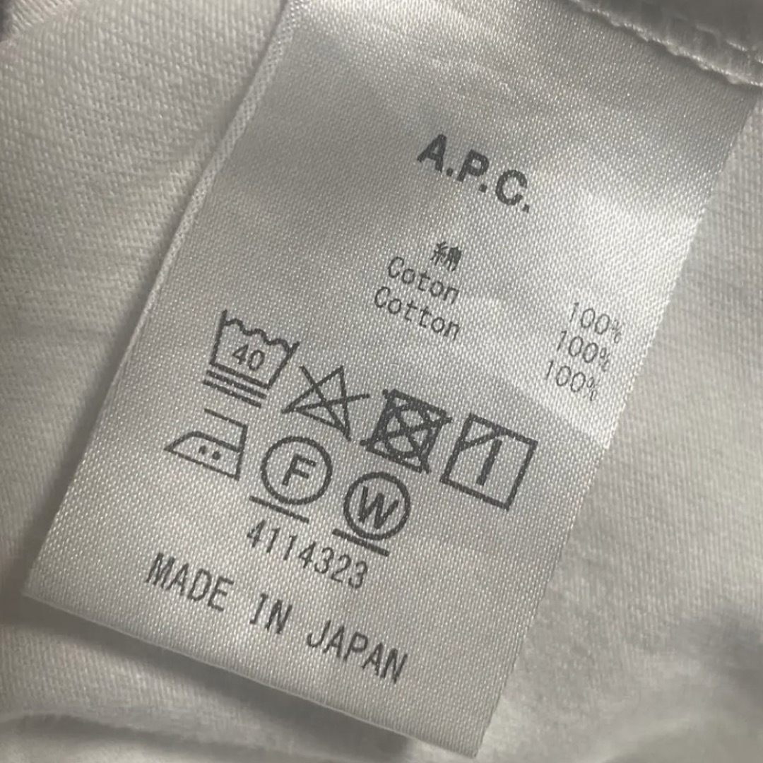 A.P.C(アーペーセー)のA.P.C Tシャツ 刺繍ロゴ アーペーセー レディースのトップス(Tシャツ(半袖/袖なし))の商品写真