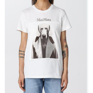 マックスマーラ(Max Mara)の新品【MAX MARA】 ピュア コットン ジャージー TシャツXS(Tシャツ(半袖/袖なし))