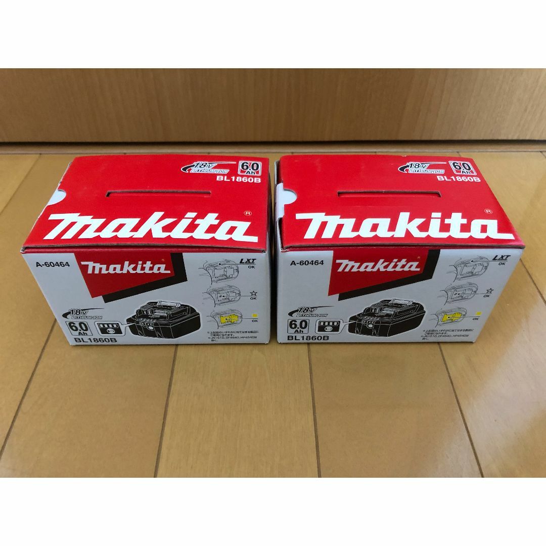 新品マキタ 純正バッテリー 18VBL1860B ２個