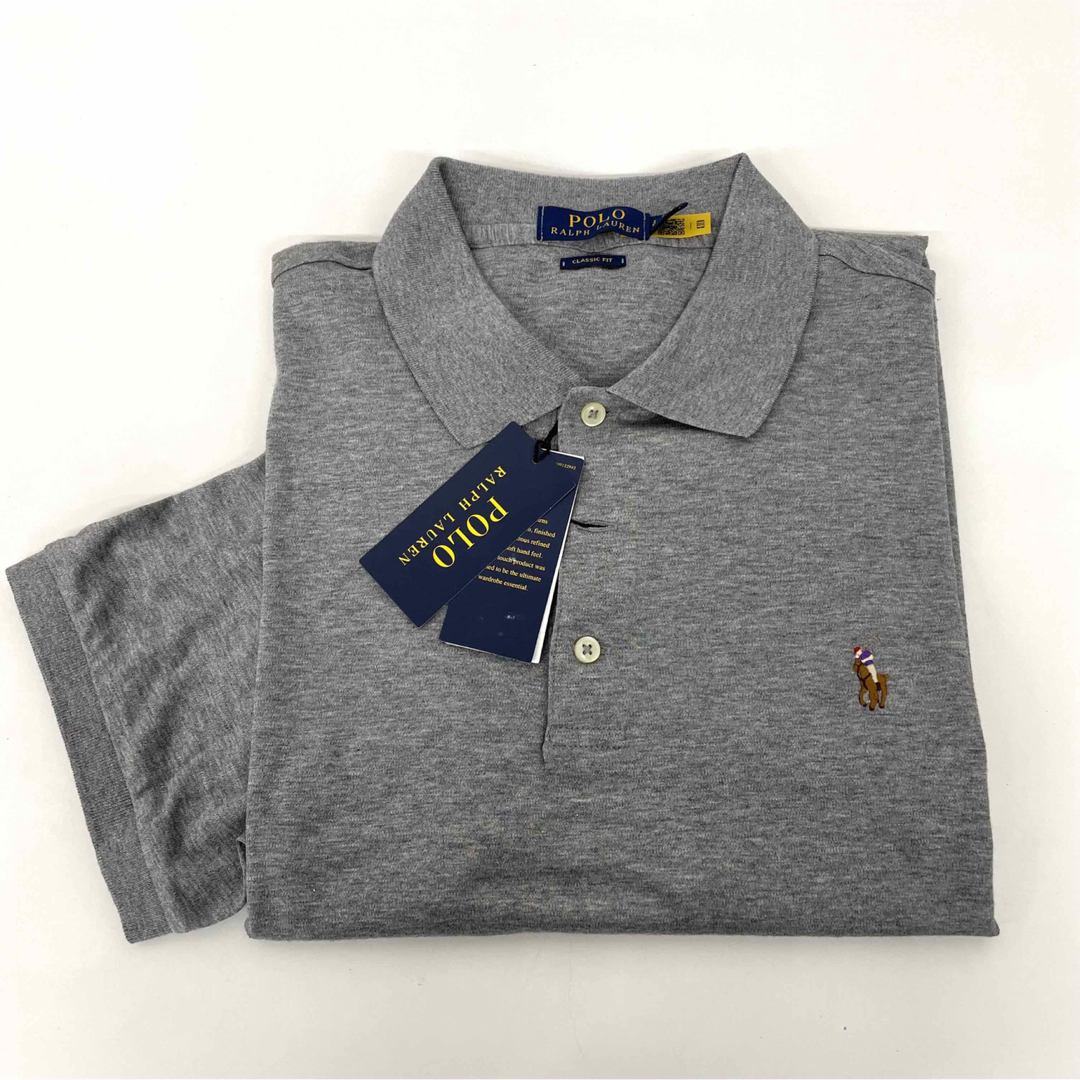 POLO ラルフローレン 半袖 XL グレー ポロシャツ クラシックフィット フリマアプリ ラクマ