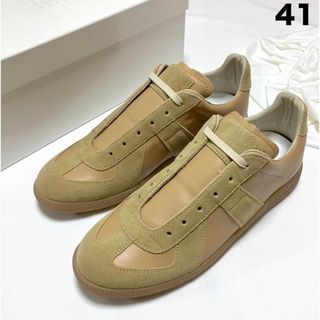 マルタンマルジェラ(Maison Martin Margiela)の新品 41 マルジェラ 22aw ベージュ ジャーマントレーナー 5057(スニーカー)